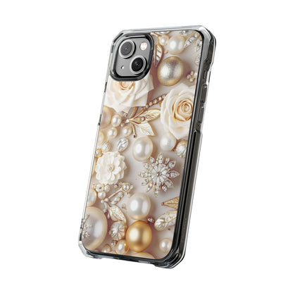 Clear Magnetic Phone Case – Ivory Opulence