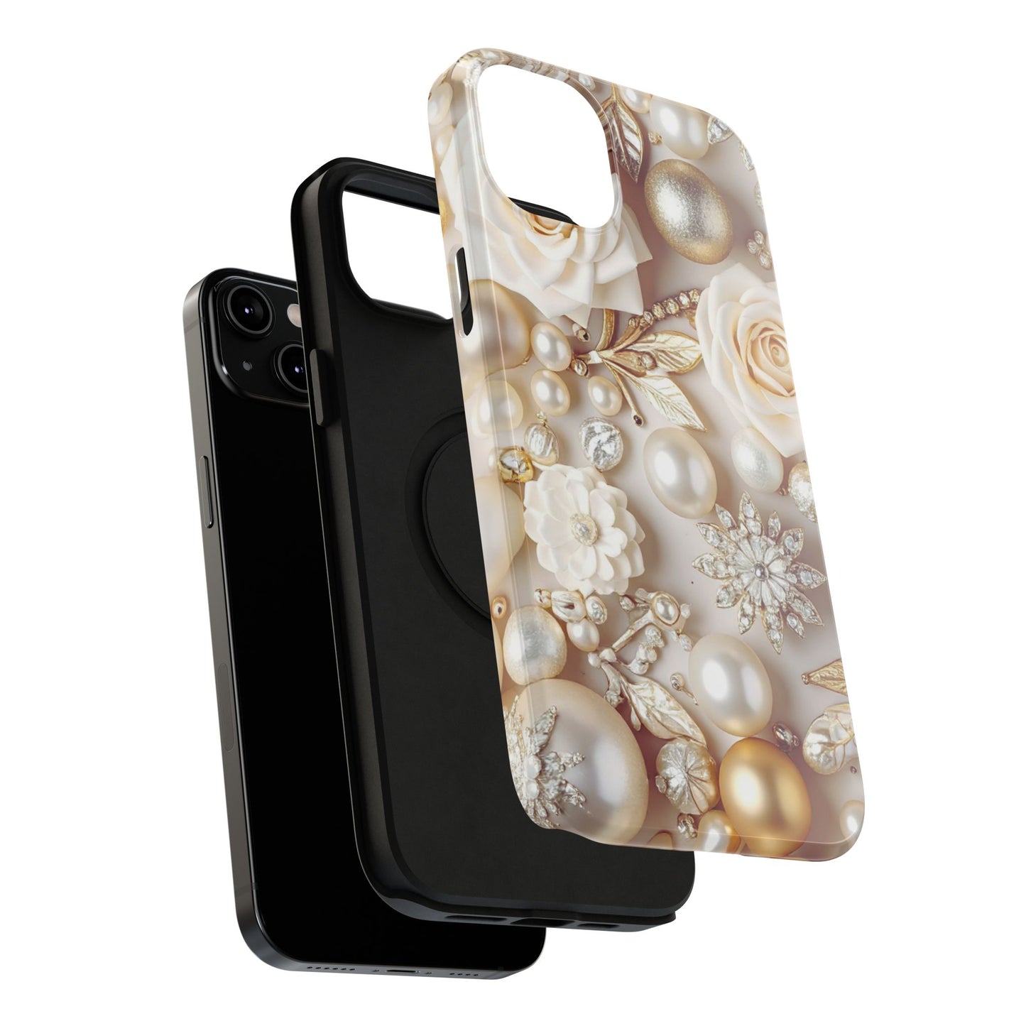Impact-Resistant Phone Case – Ivory Opulence