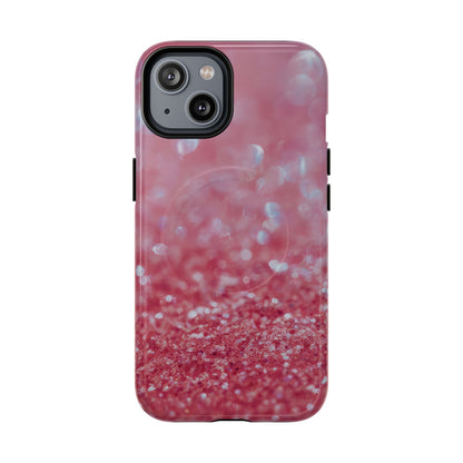 Protective Magnetic Phone Case – Rosé Sparkle