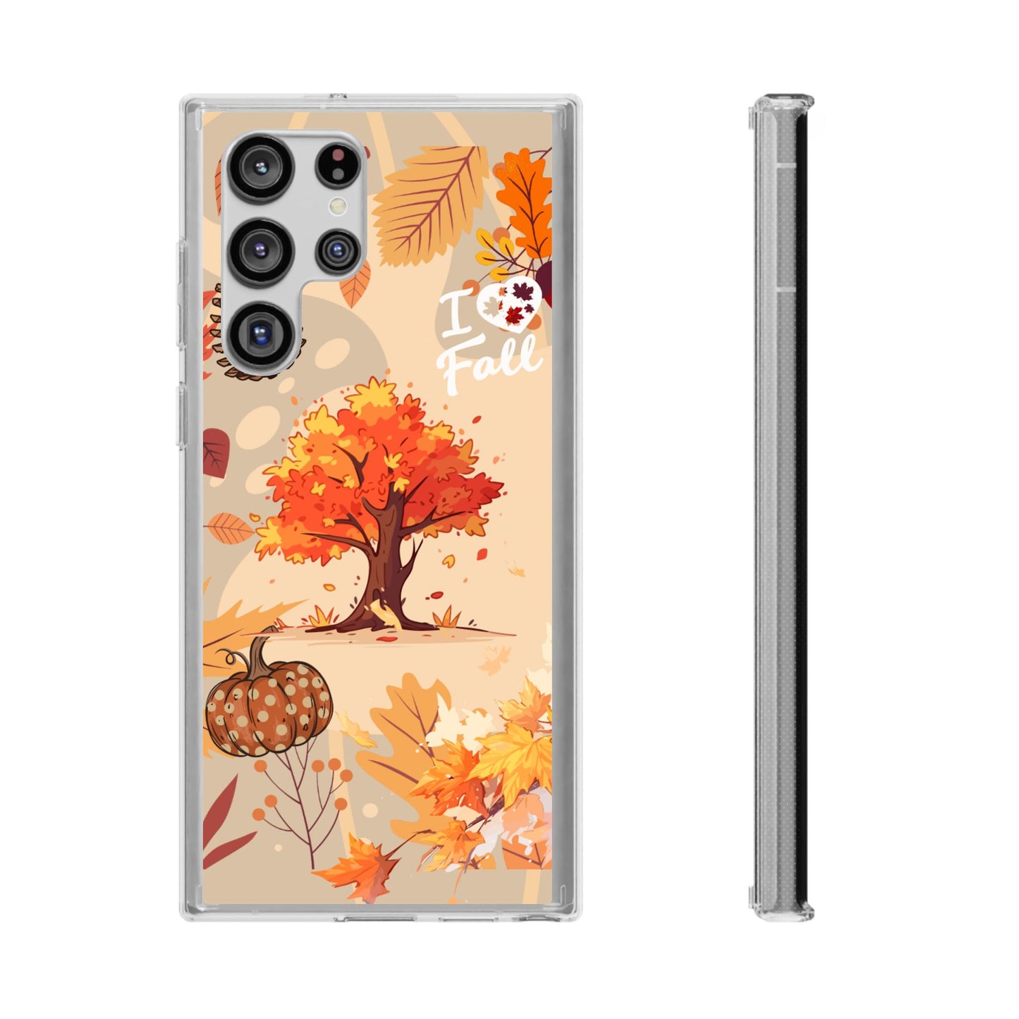 Clear Phone Case – Fall in Love