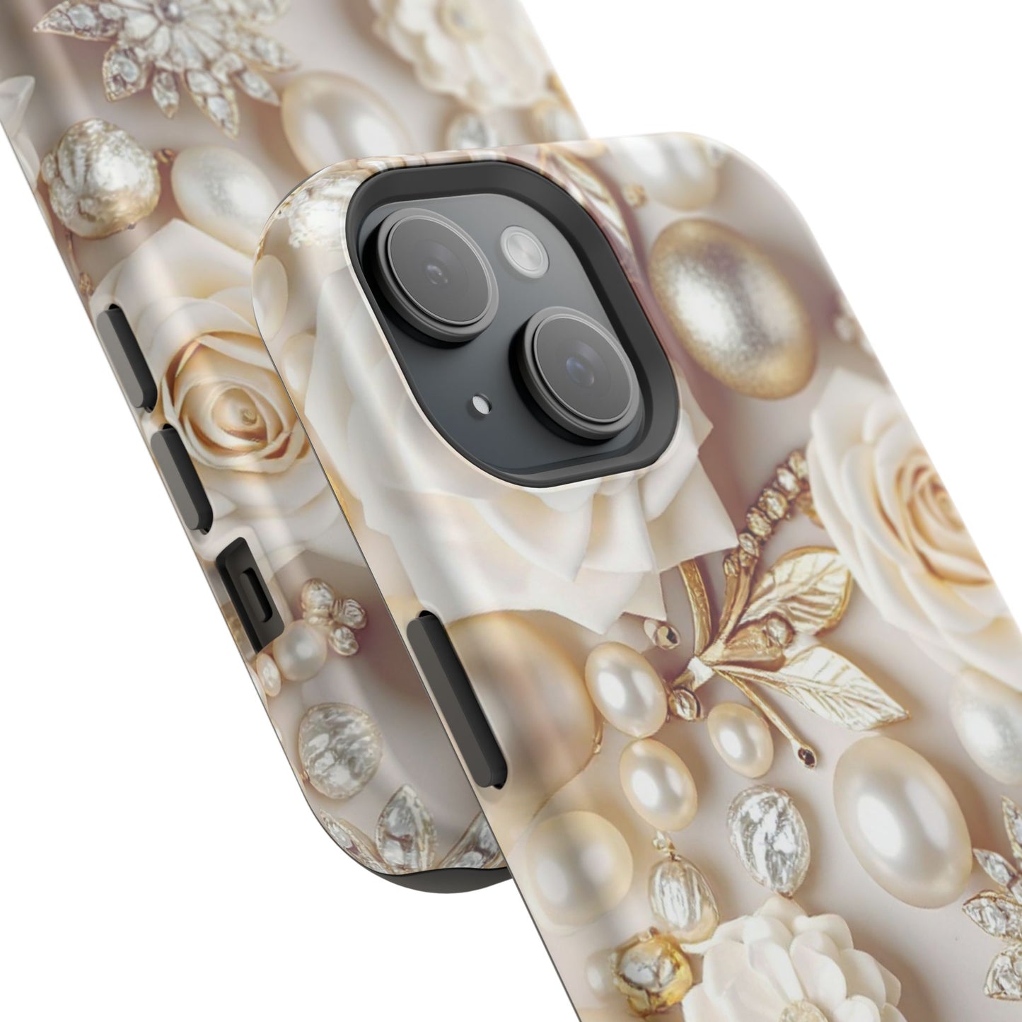 Impact-Resistant Phone Case – Ivory Opulence