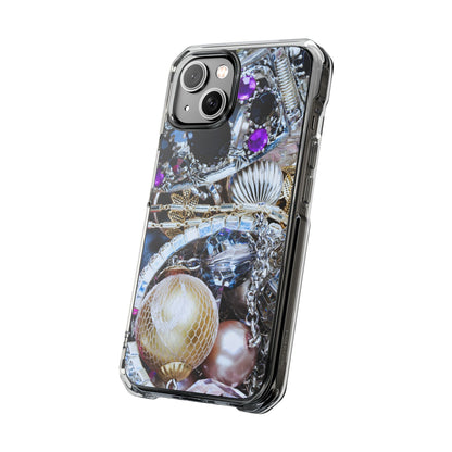 Clear Magnetic Phone Case – Chrome Jewel