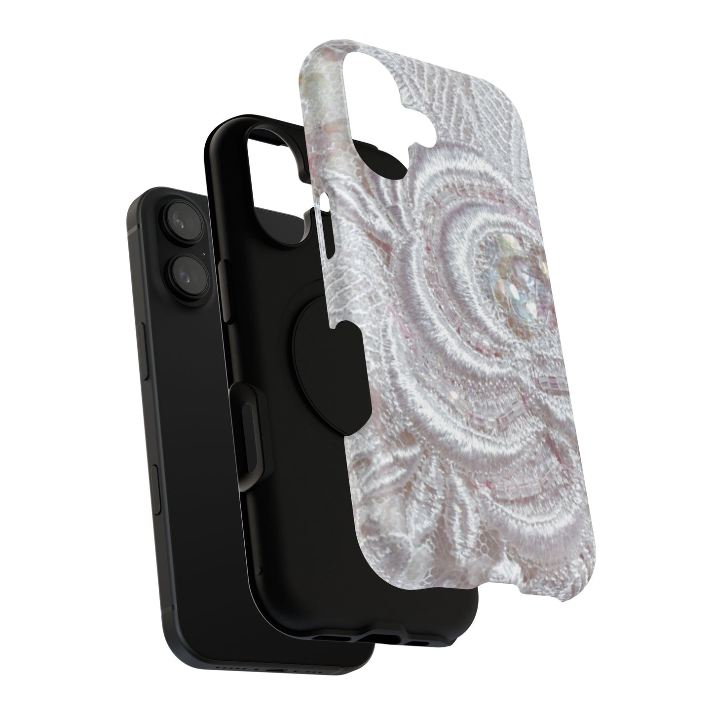 Impact-Resistant Phone Case – Lace Veil
