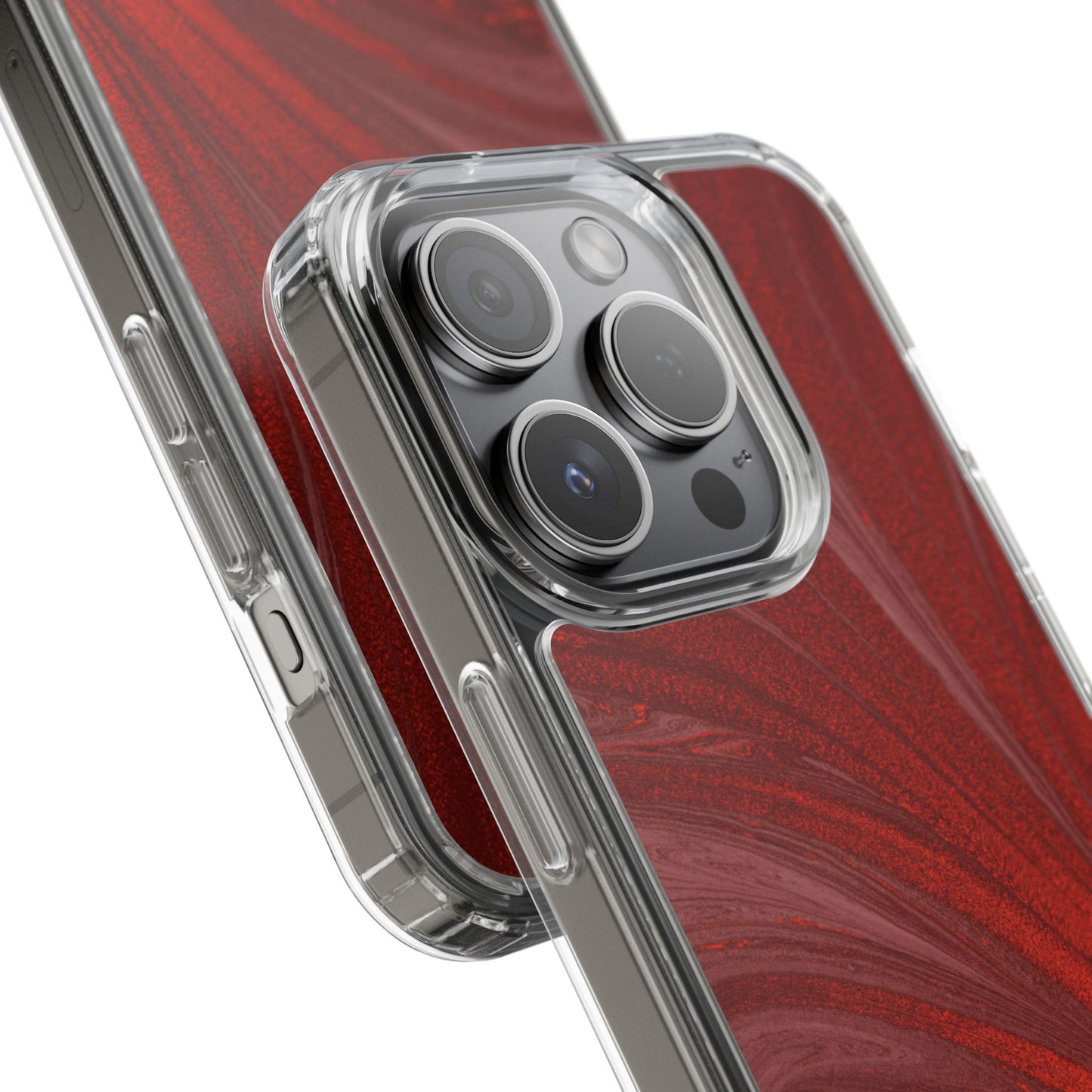 Clear Phone Case – Crimson Current