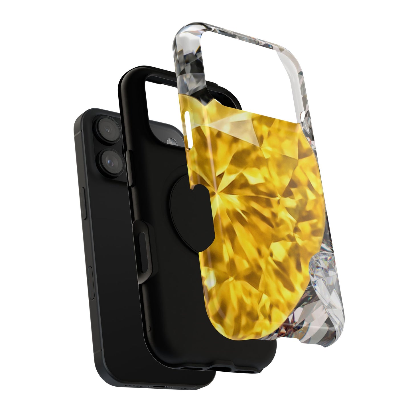 Impact-Resistant Phone Case – Heart of Gold