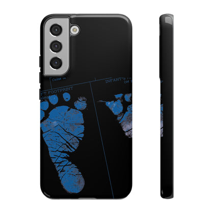 Protective Phone Case – Mom’s Little Blue Footprints