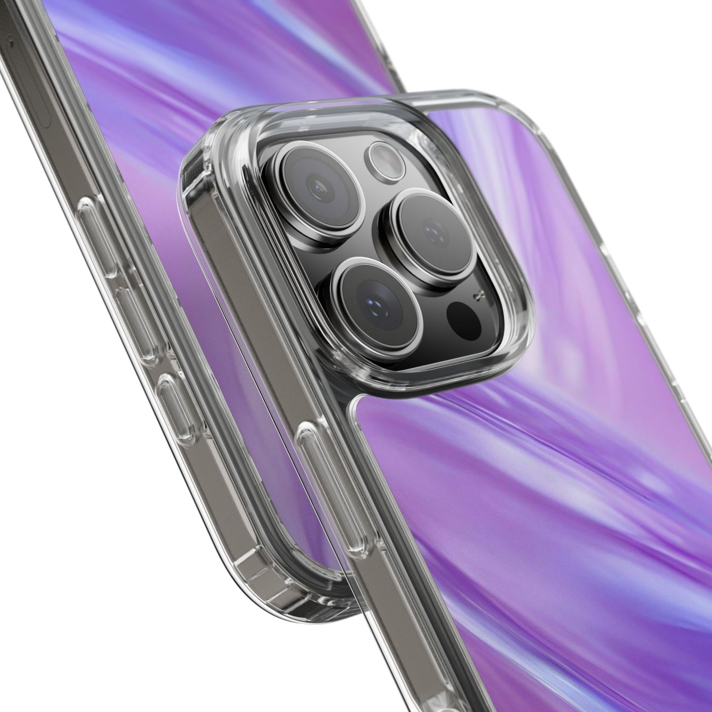 Clear Phone Case – Lavender Wave