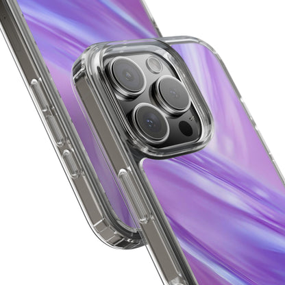 Clear Phone Case – Lavender Wave