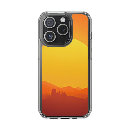 Clear Phone Case – Desert Sunrise