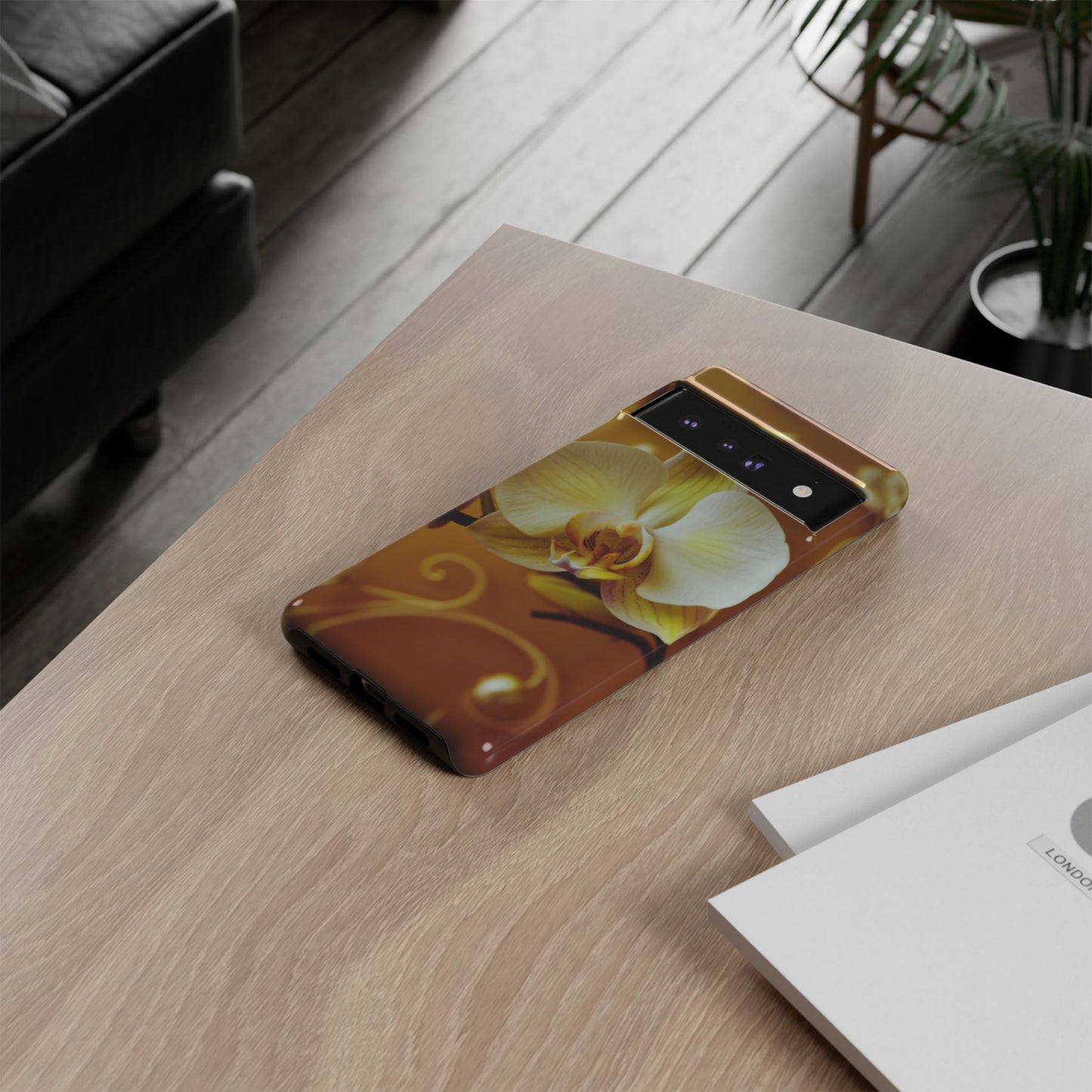 Protective Phone Case – Amber Orchid