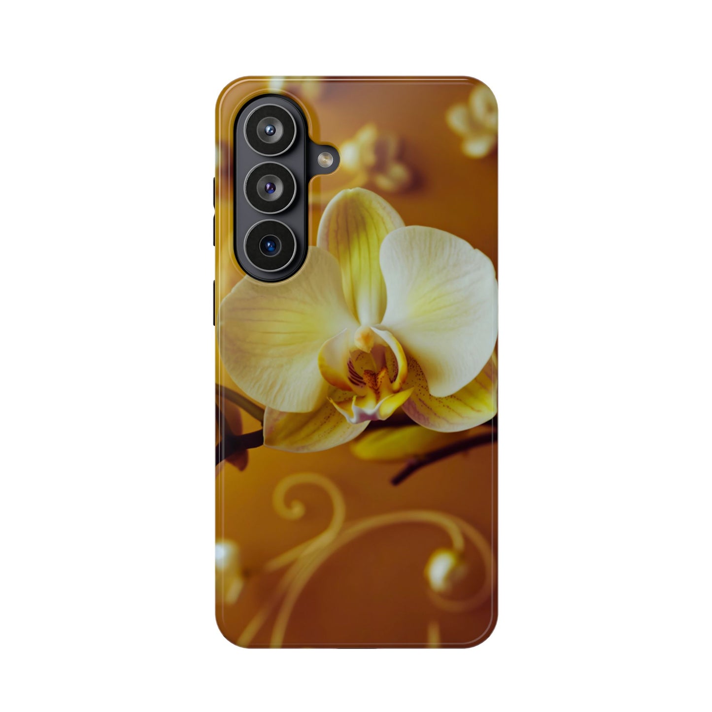 Protective Phone Case – Amber Orchid