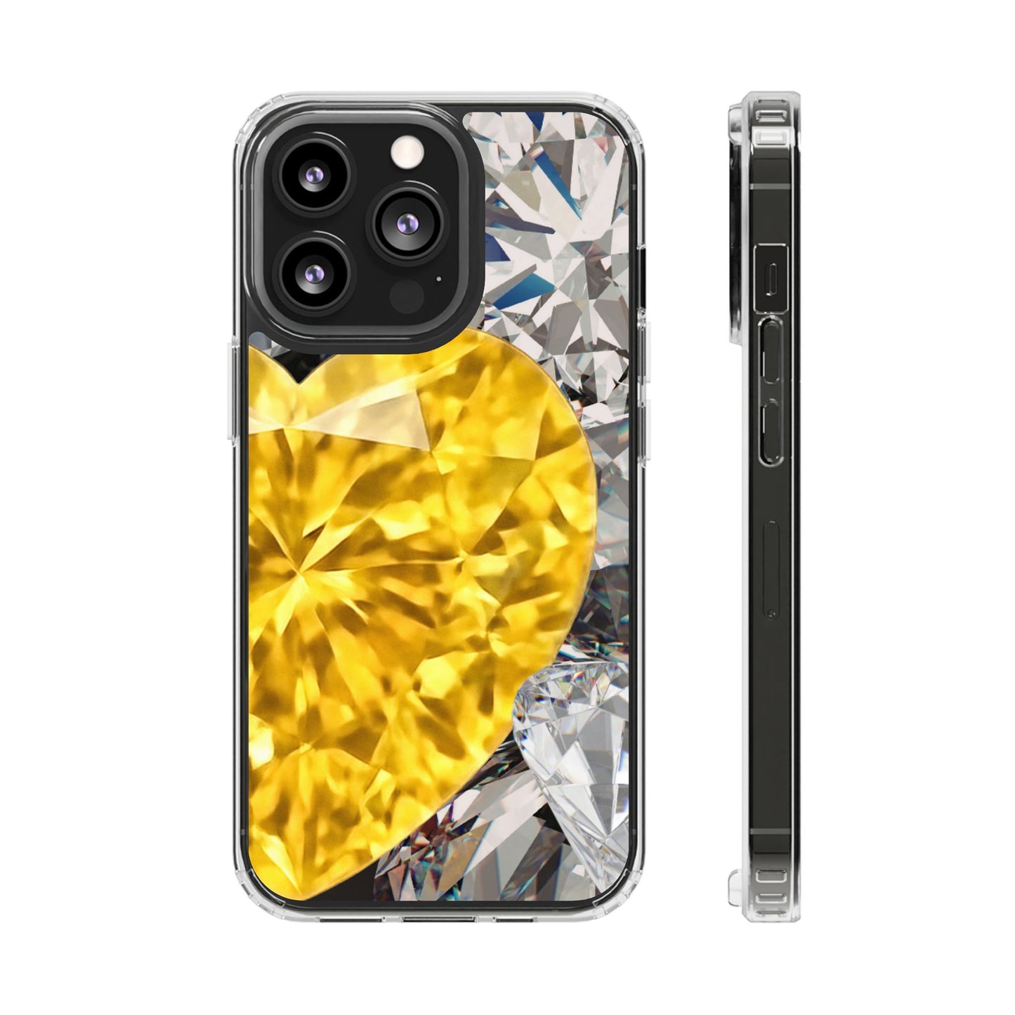 Clear Magnetic Phone Case – Heart of Gold