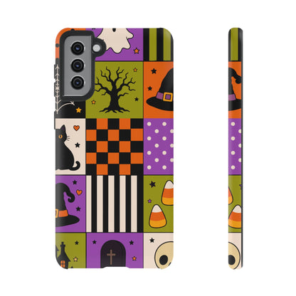 Protective Phone Case – Spooky Patchwork