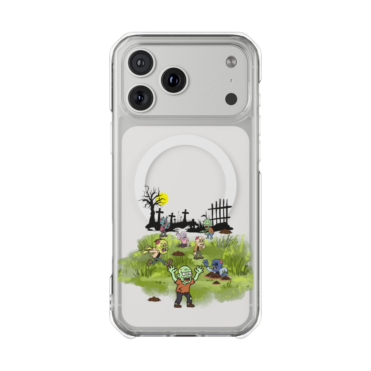 Clear Magnetic Phone Case – Graveyard Shift