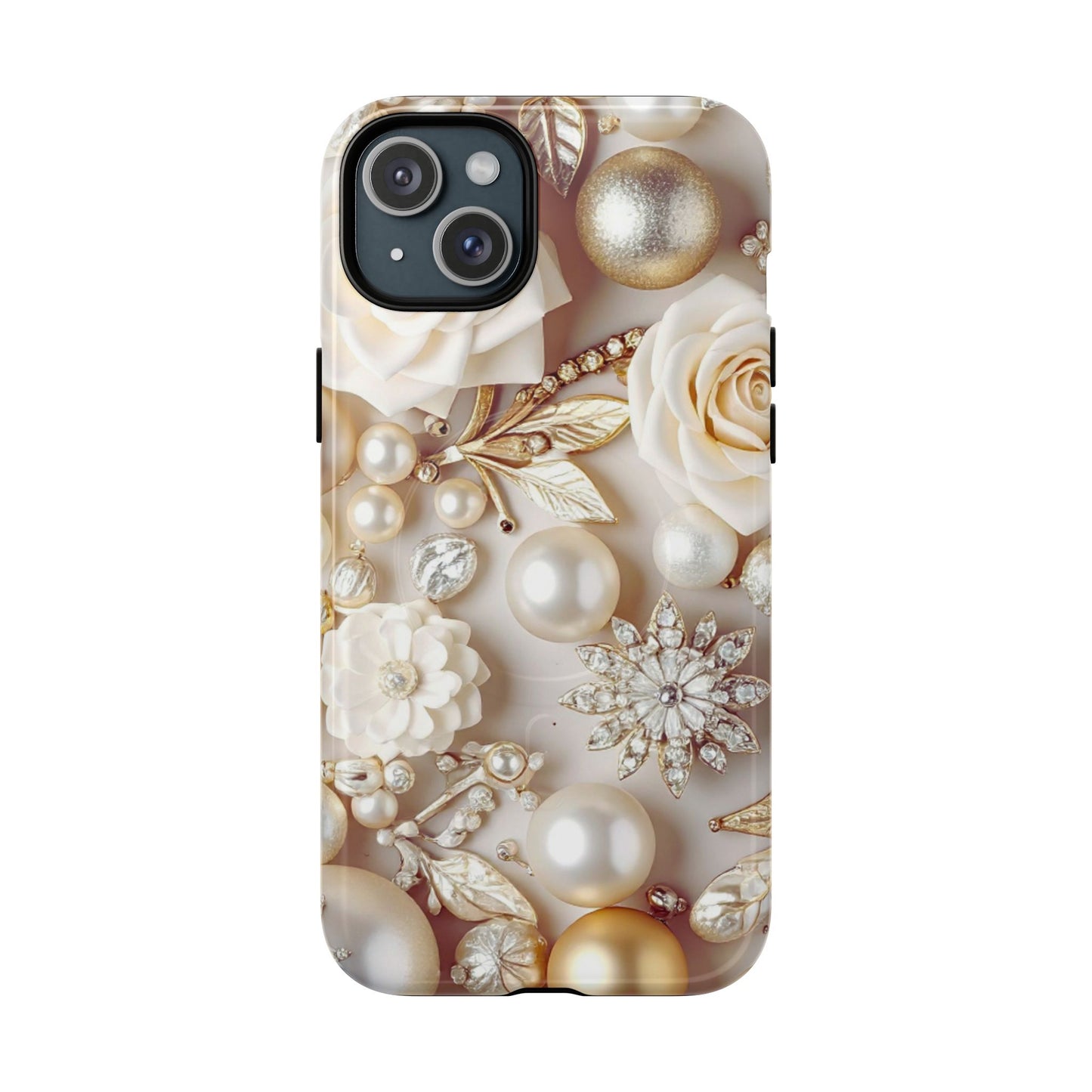 Protective Magnetic Phone Case – Ivory Opulence