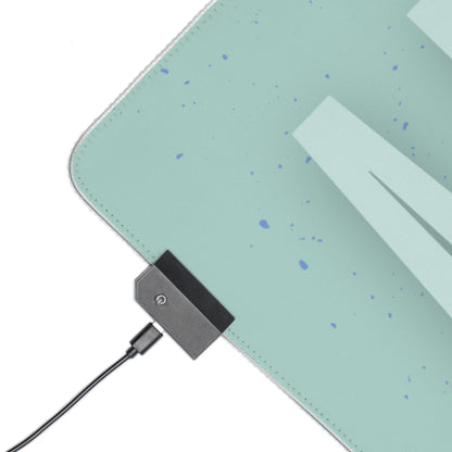 LED Desk Mat – Never a Bad Connection Mint Ice Cream Design