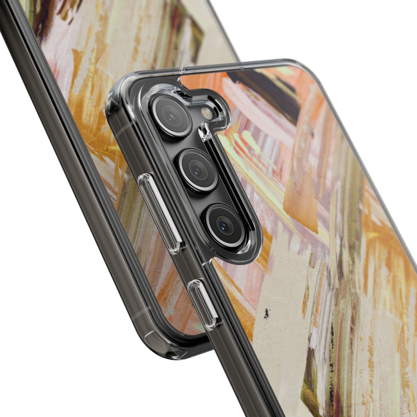 Clear Phone Case – Brush & Bronze