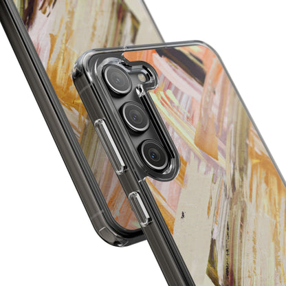 Clear Phone Case – Brush & Bronze