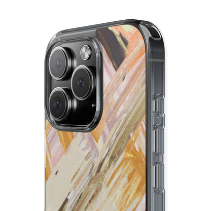 Clear Phone Case – Brush & Bronze