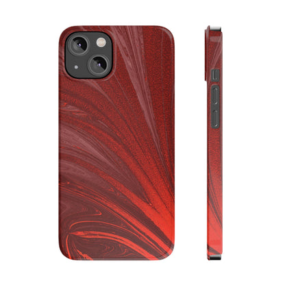 Slim Phone Case — Crimson Current