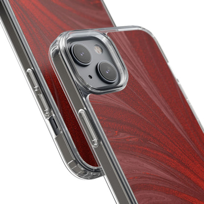 Clear Phone Case – Crimson Current