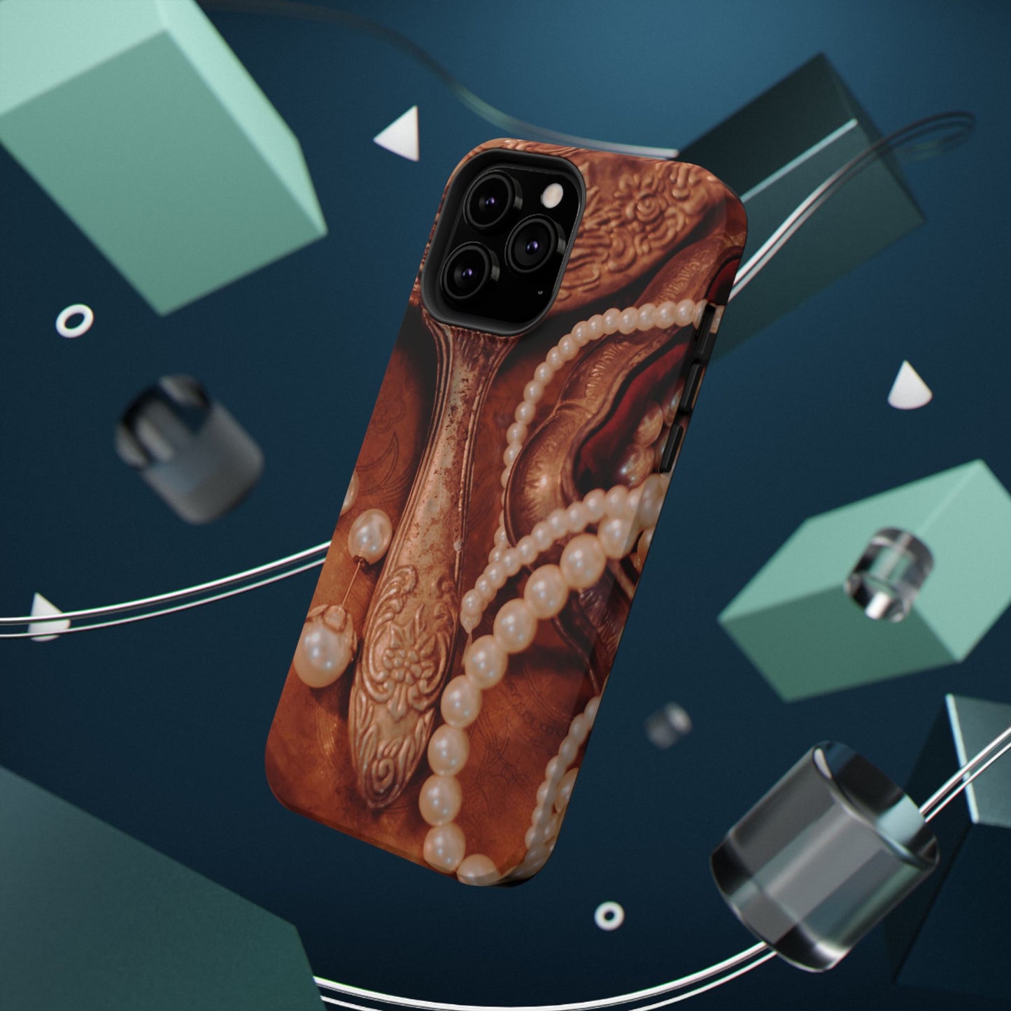 Impact-Resistant Phone Case – Bronze Vanity