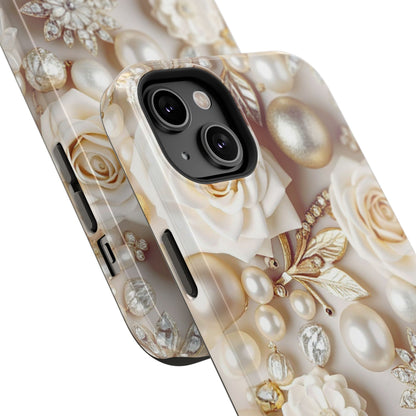 Impact-Resistant Phone Case – Ivory Opulence