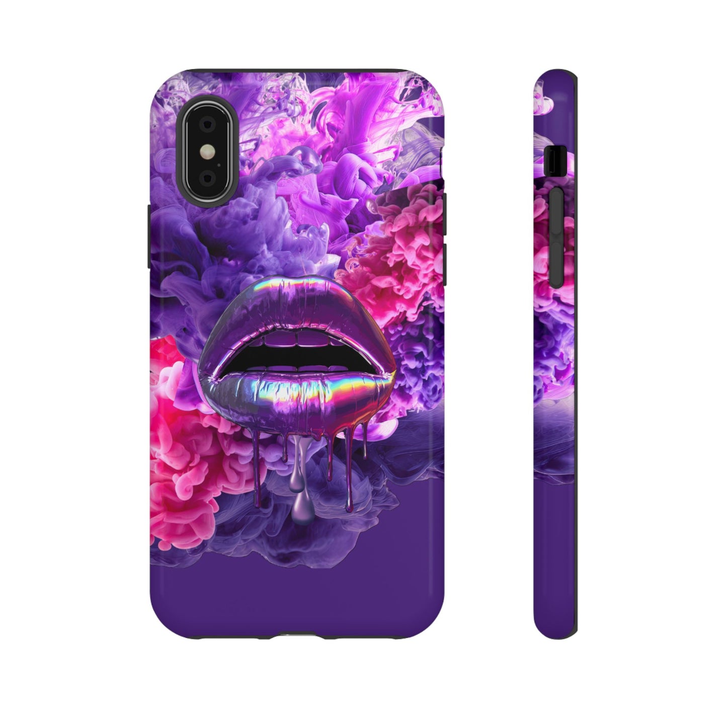 Protective Phone Case – Purple Haze Lips