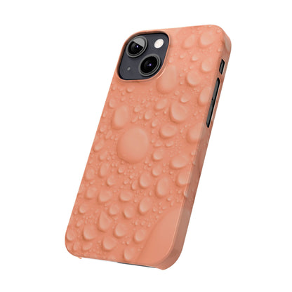 Slim Phone Case – Apricot Rain