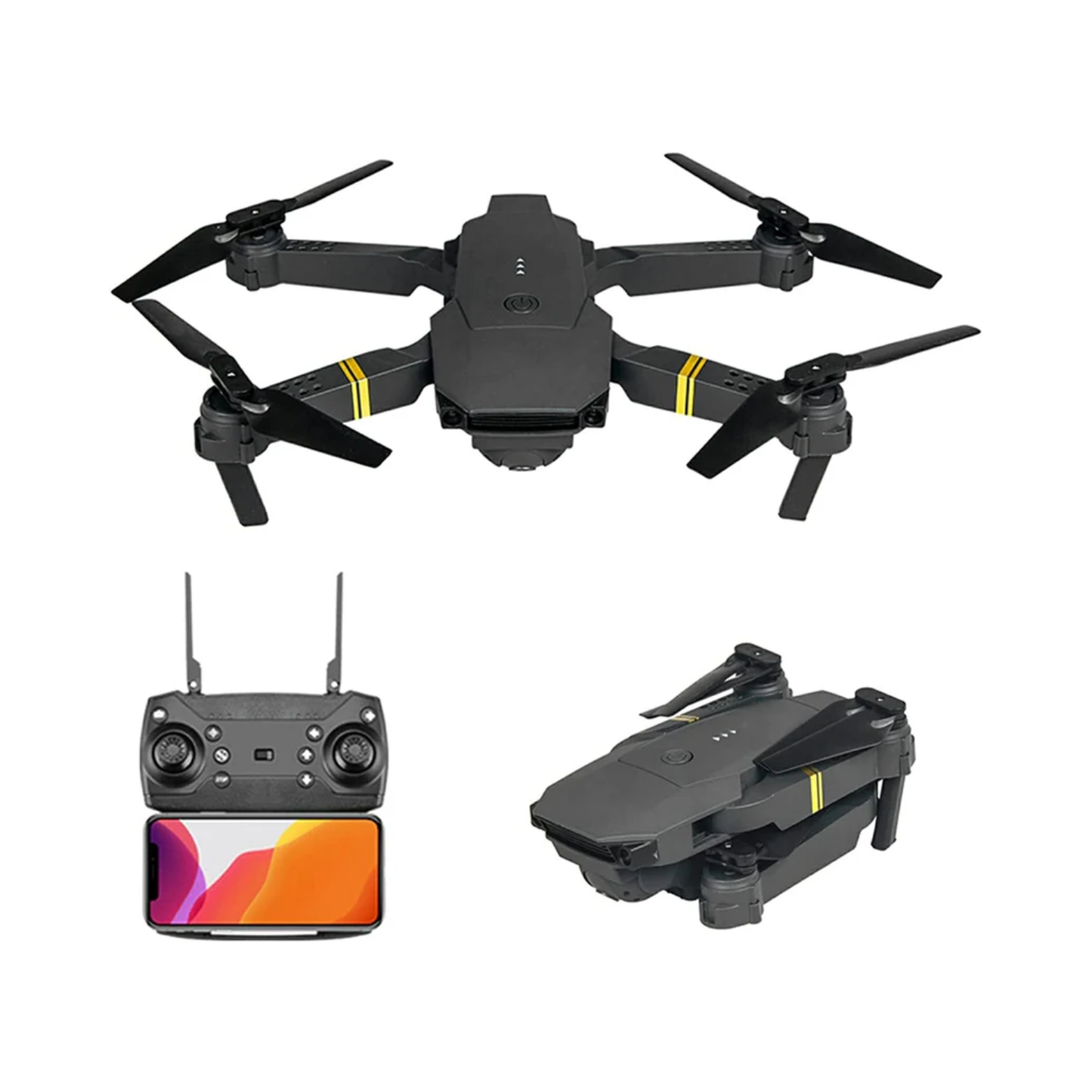 4K HD Dual Camera Drone - RC FPV WiFi, Wide Angle, Foldable Quadcopter