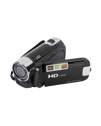 4K Vlogging Camera - 48MP, 2.7" Rotatable Screen, 16X Digital Zoom with USB Cable