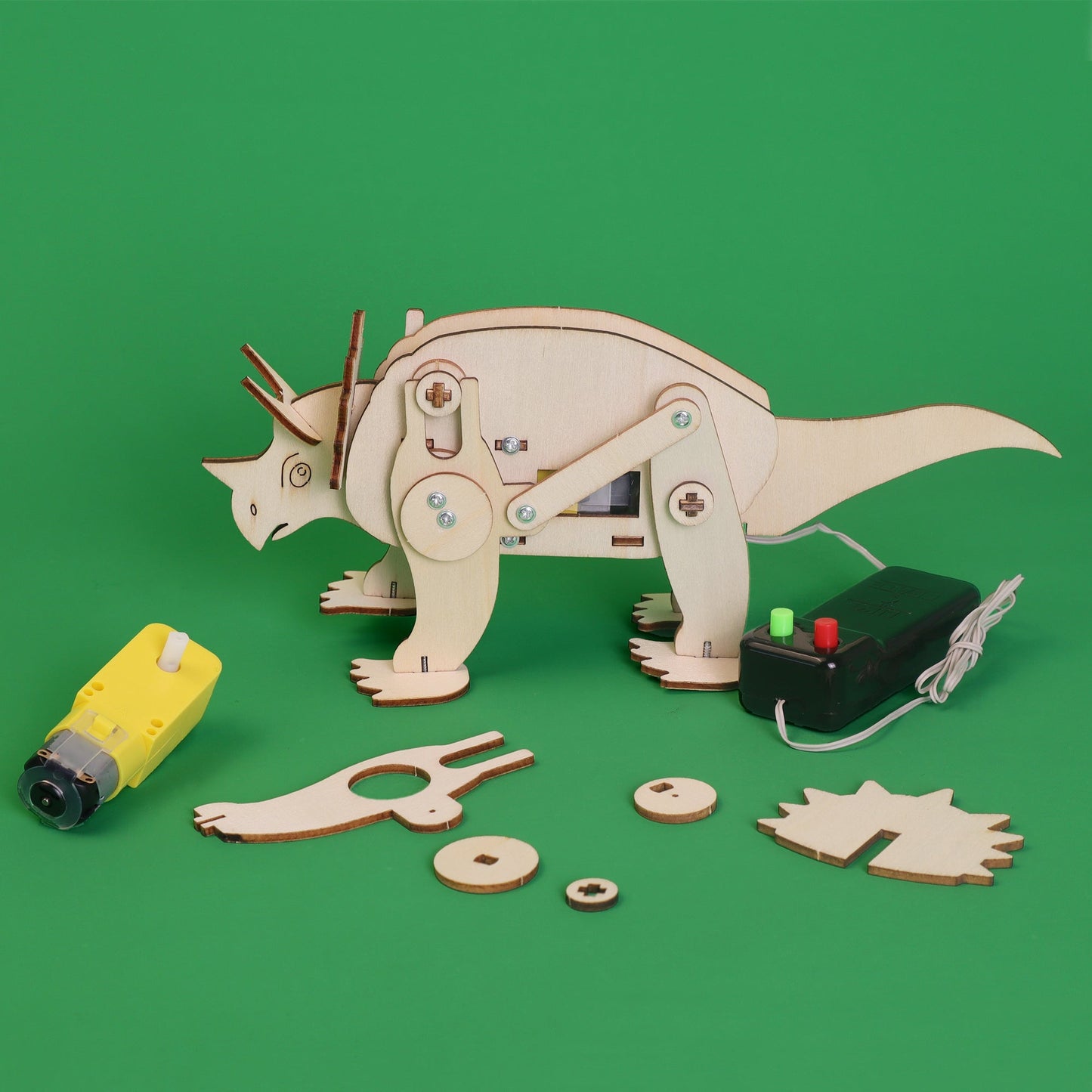 Dinosaur Robot Triceratops DIY Kit - Educational STEM Learning Toy