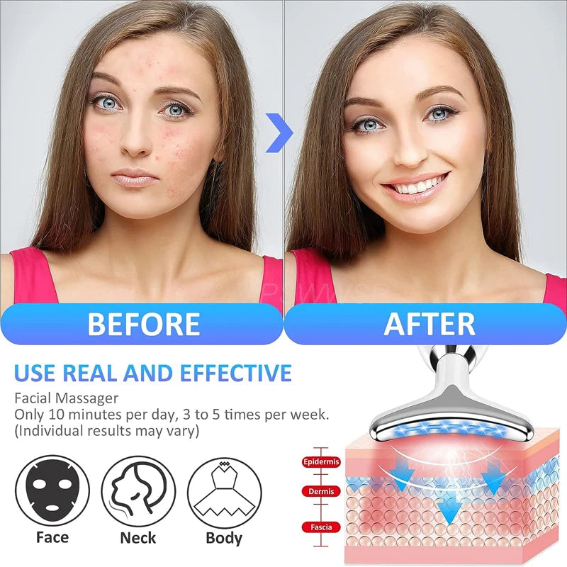 Skin Tightening Facial Massager: Neck & Face Lifting