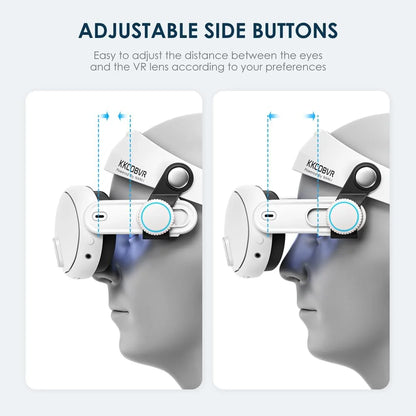 Q3 Halo Strap Compatible with Meta Quest 3 Enhanced Comfort, Replacement Elite Head Strap for Oculus 3 by Adjusting the Side Knobs