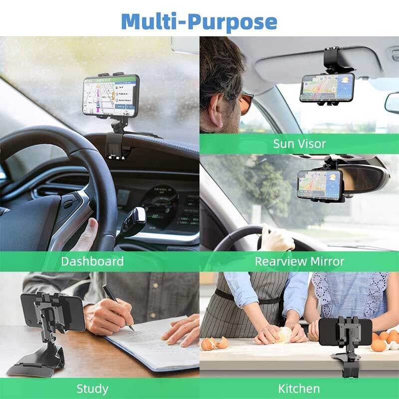 360° Universal Dashboard Mount Holder Car Stand for Mobile Cell Phone GPS
