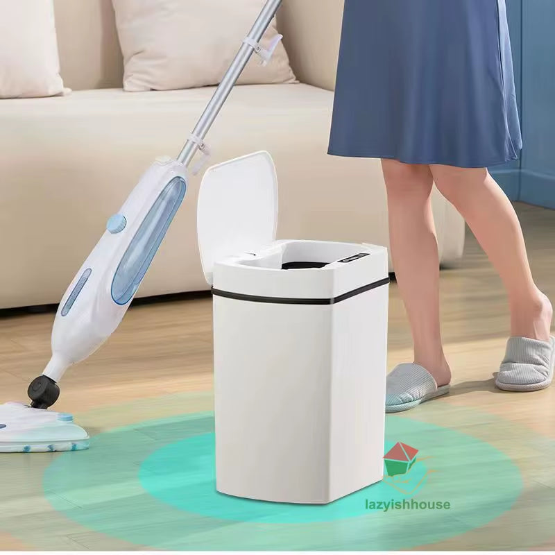 Smart Trash Can for Kitchen House Smart Home Dustbin Wastebasket Bathroom Automatic Sensor Trash Can Garbage Bin Cleaning Tools