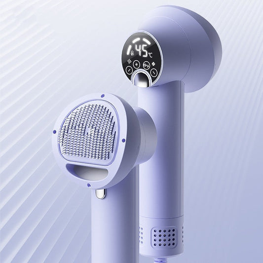Smart Pet Hair Dryer - Silent Grooming Blow Dryer with Comb for Dogs & Cats (Safe & Gentle)