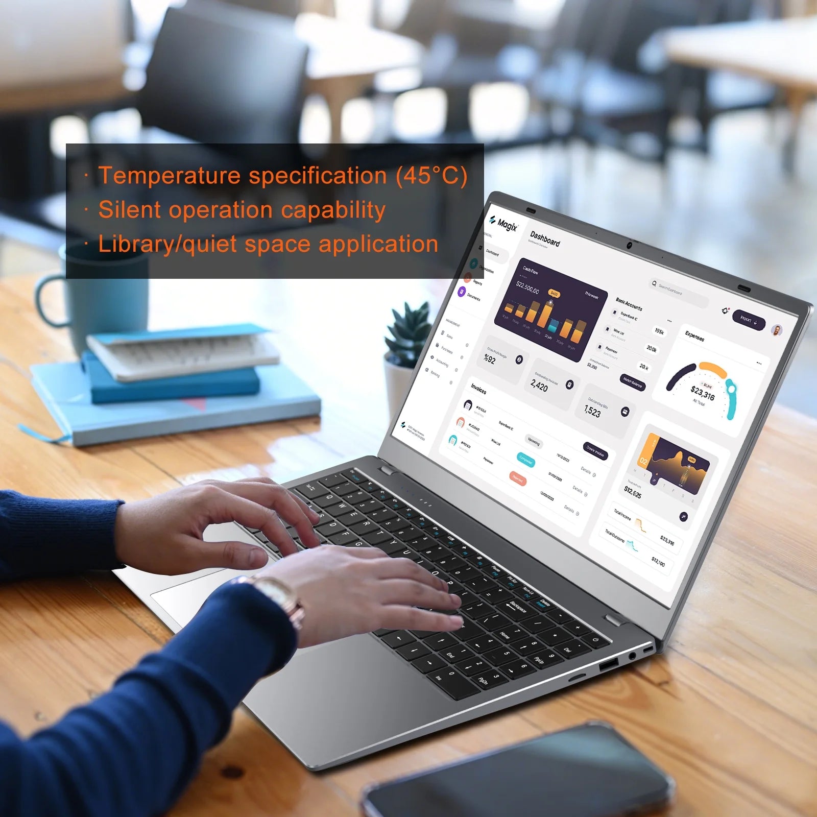 15.6" Windows 11 Laptop, Dual 8GB RAM, 256GB SSD, AMD 3020E Processor with 2 Cores up to 2.6Ghz, with Office 2024, 1920X1080 Display Wifi5 BT5.0 for Student, Home Office, Business
