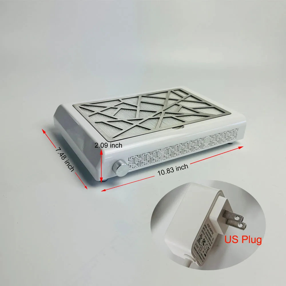 Professional Nail Dust Collector Extractor Fan Vacuum Cleaner for Manicure