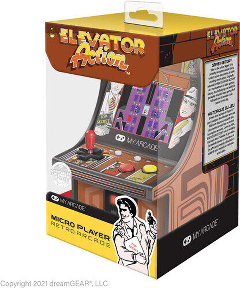 My Arcade DGUNL-3240 Elevator Action Micro Player Retro Arcade Macine - 6.75 IN