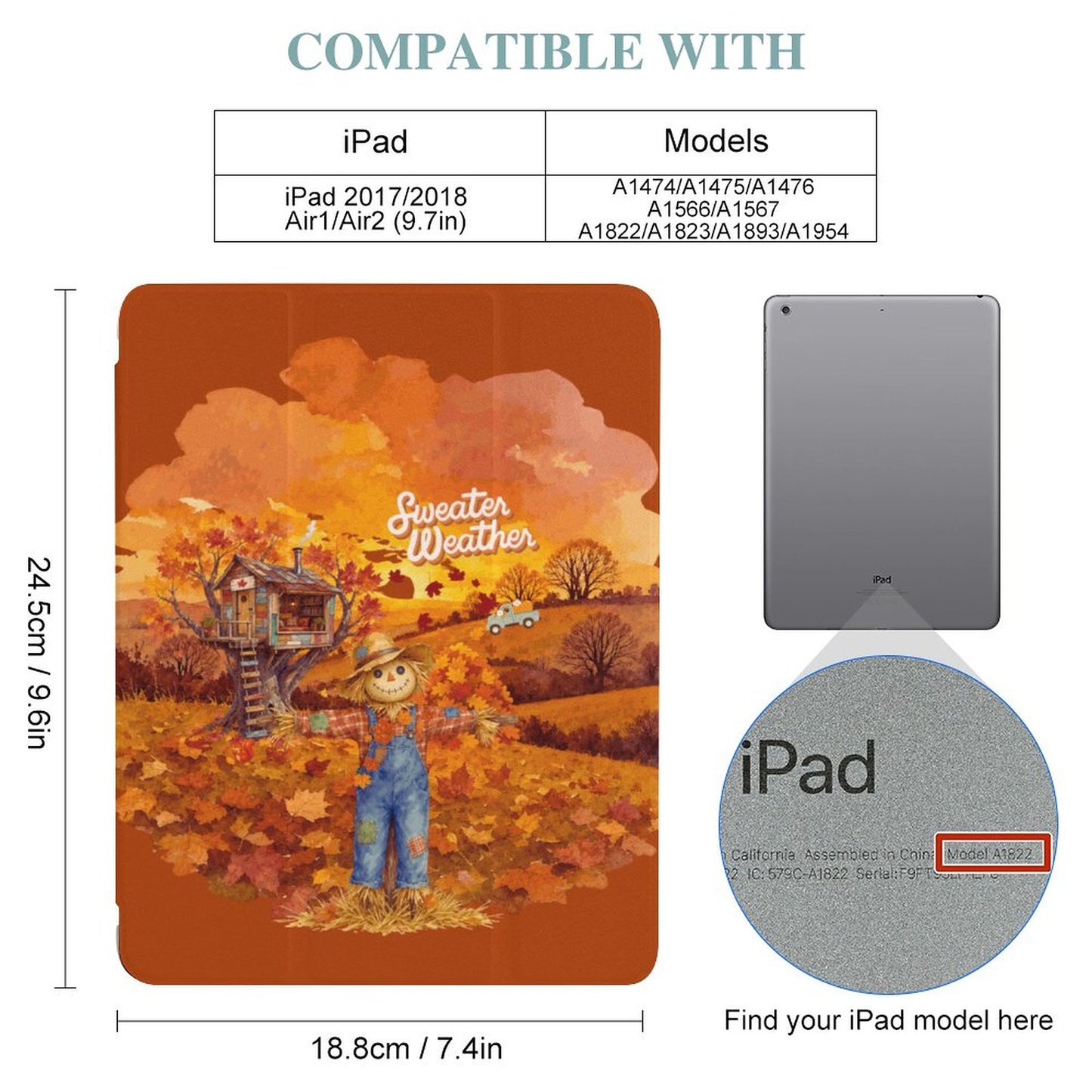 Tablet Case with Pencil Holder – Sweater Weather