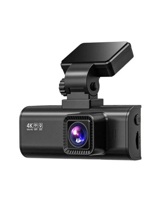 4K Dash Cam - Front/Rear WiFi & GPS Camera with Night Vision & 3.18'' LCD