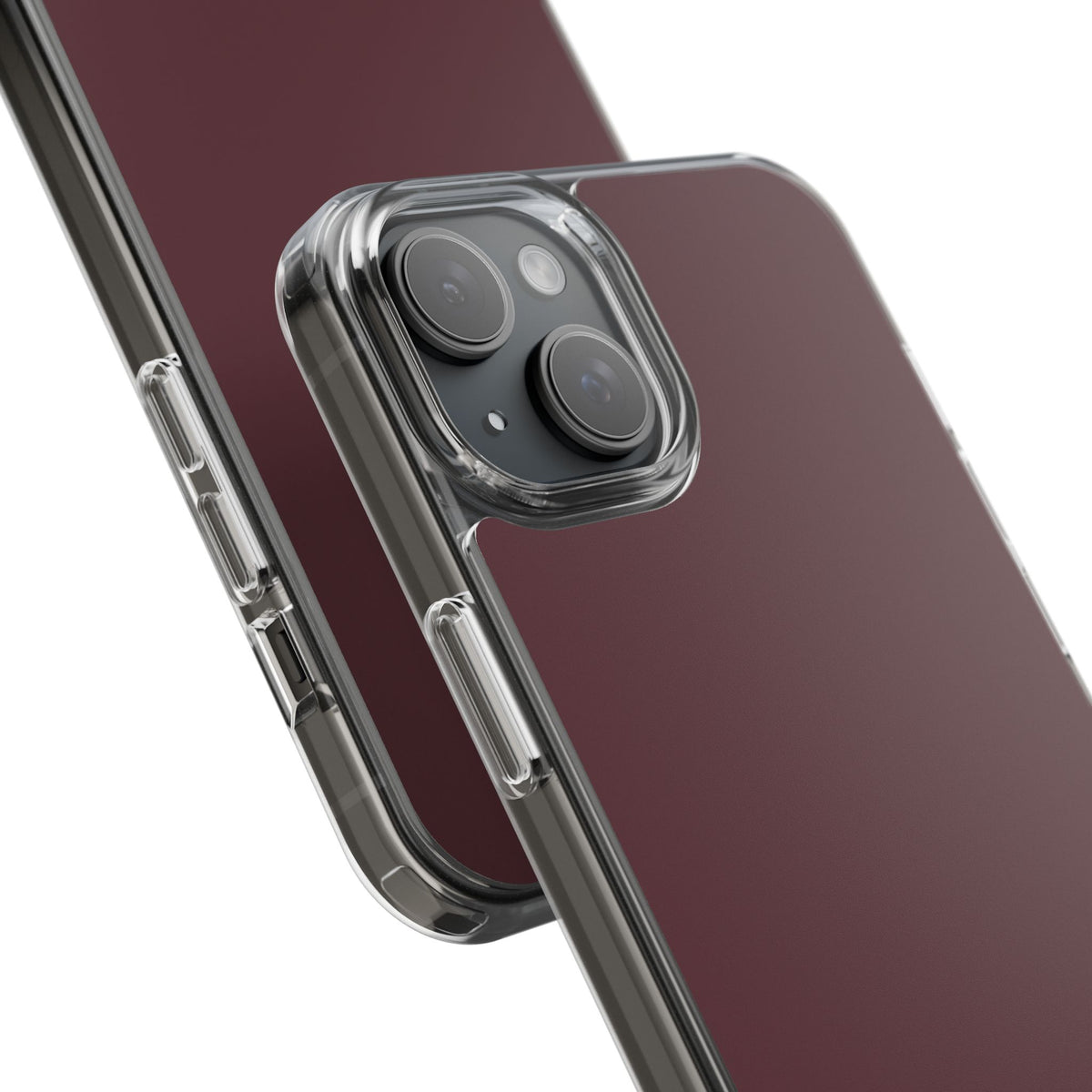 Clear Phone Case – Mulled Wine – Compatible with iPhone 13–17 & Samsung Galaxy S25–S26 Series