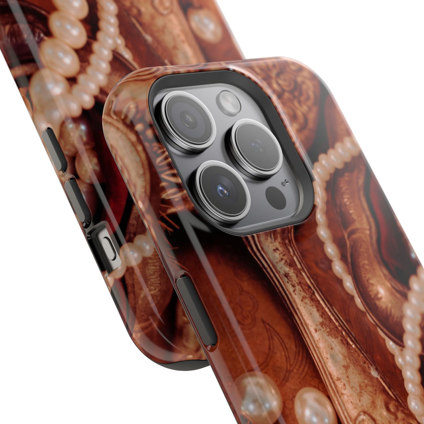 Impact-Resistant Phone Case – Bronze Vanity
