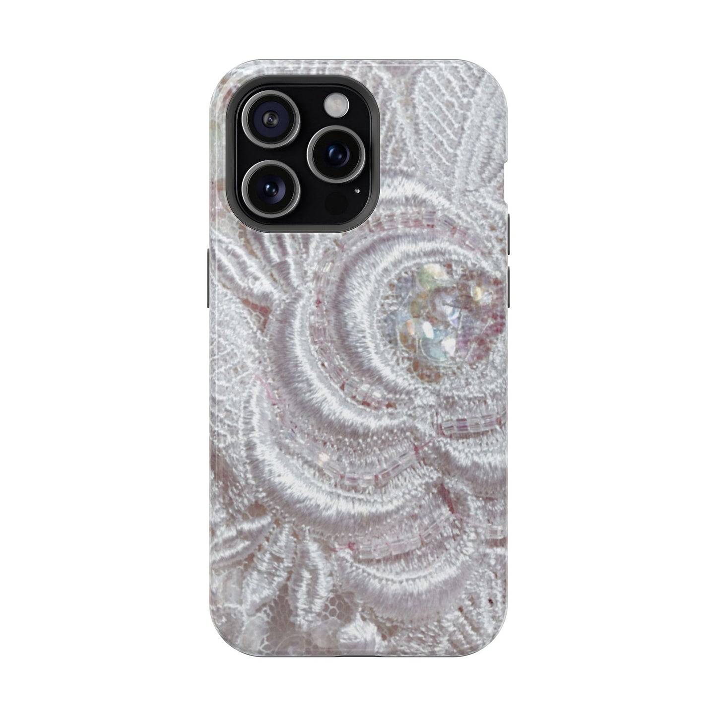 Impact-Resistant Phone Case – Lace Veil