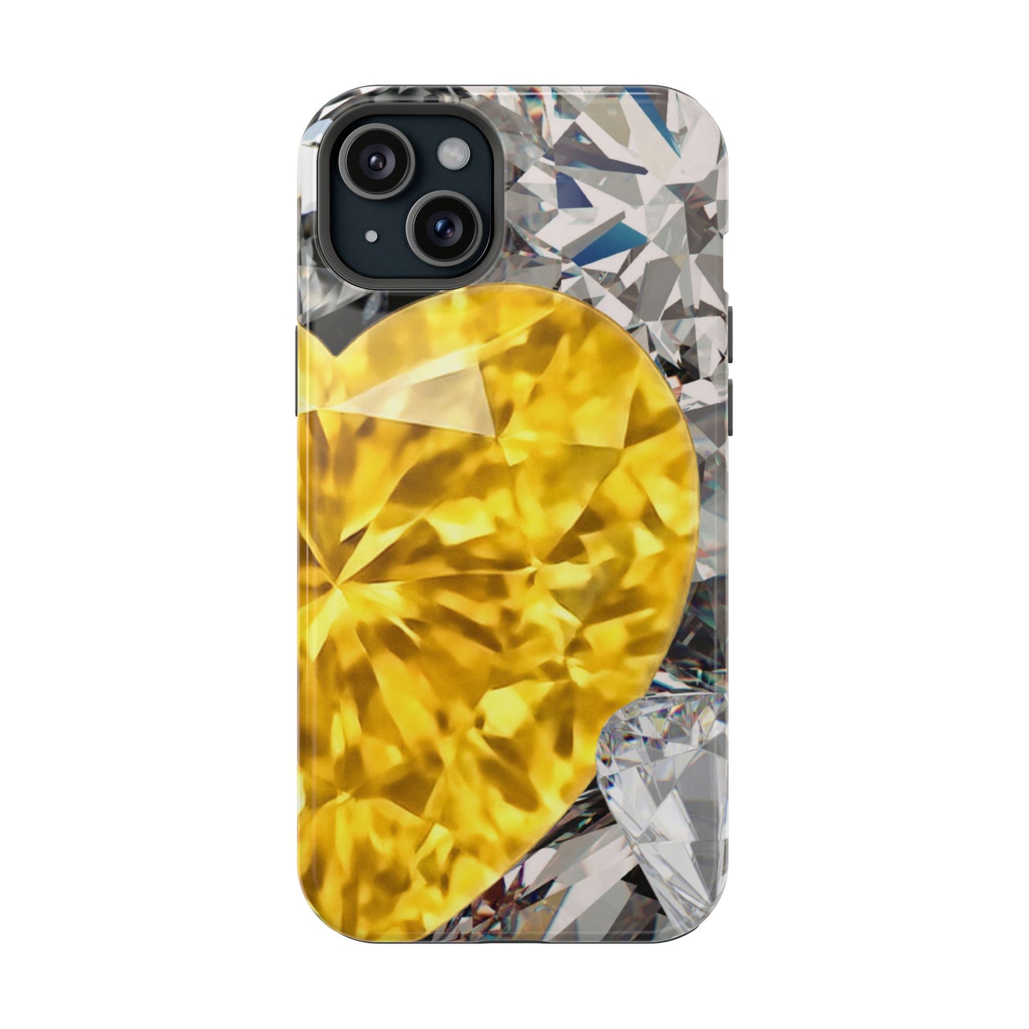 Impact-Resistant Phone Case – Heart of Gold
