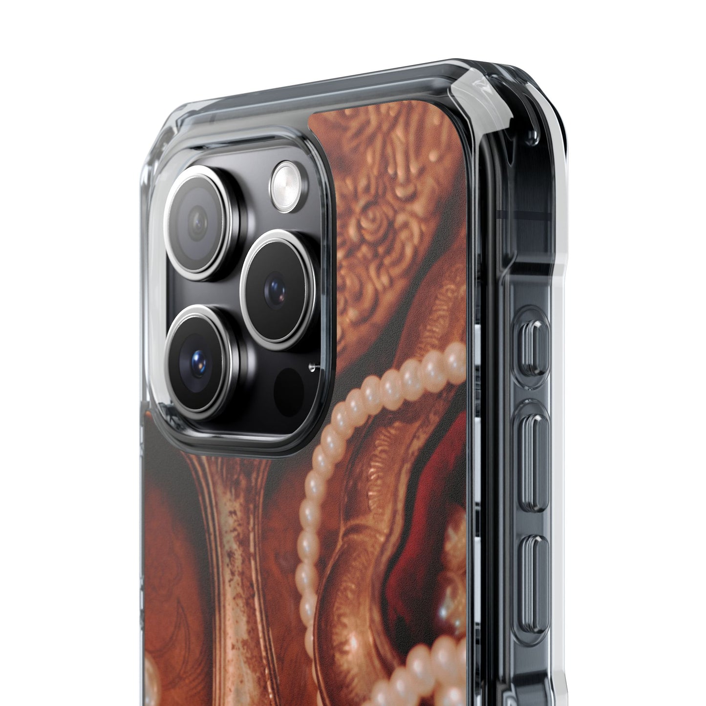Clear Magnetic Phone Case – Bronze Vanity