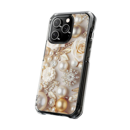 Clear Magnetic Phone Case – Ivory Opulence