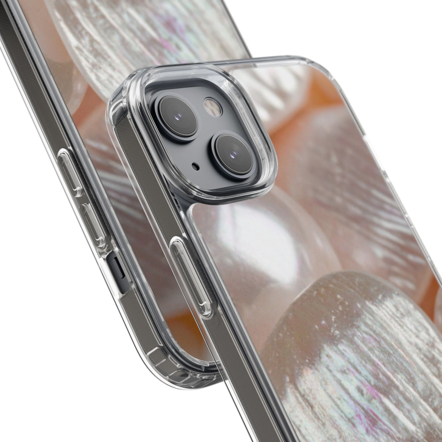 Clear Phone Case – Blush Pearl