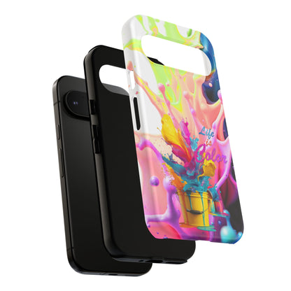 Color Splash Phone Case — “Life in Color” Protective Tough Case
